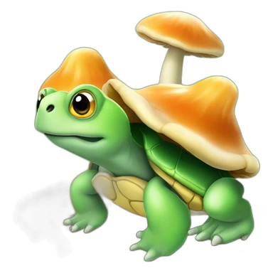 Tortue champignon sticker