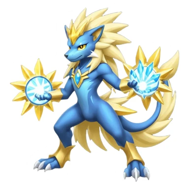 Luxray-Manectric-Solgaleo-fusion sticker