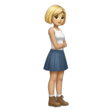 femboy-in-skirt-with-thigh-heighs sticker