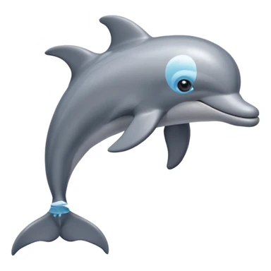 dolphin swimming in water sticker