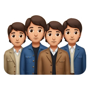 the Beatles watching sunset sticker