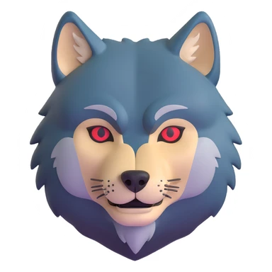 wolf with the face of Vladimir Zhirinovsky sticker