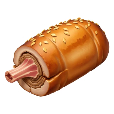 a roasted joint of pork emoji sticker