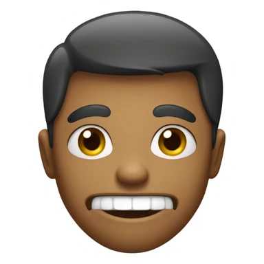 Awkward smile sticker