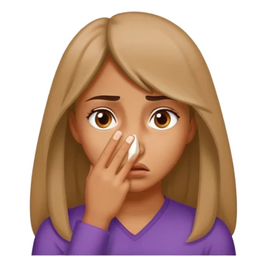 Girl-covering-nose-bad-smell sticker