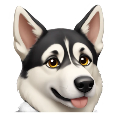 husky german shepherd  sticker