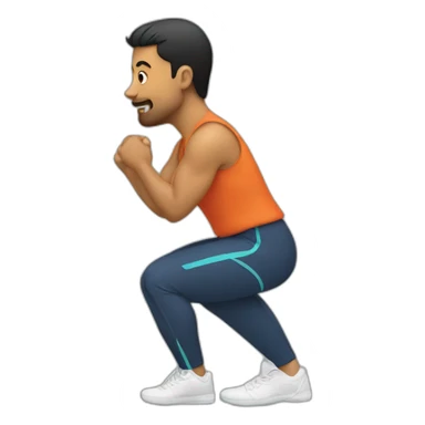 left leg squats sticker