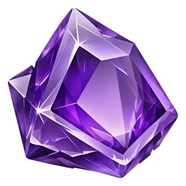Amethyst crystal rock sticker
