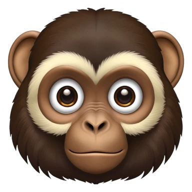 Black African monkey sticker