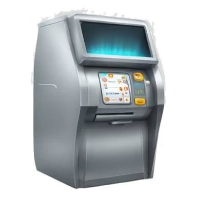 an emoji for asking people to punch in a biometric punching machine showing thump punching machine sticker