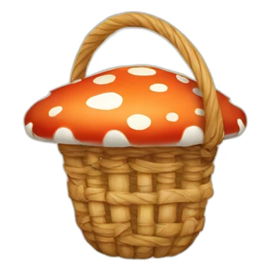 Mushroom Basket sticker