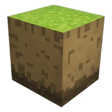 Minecraft dirt block sticker