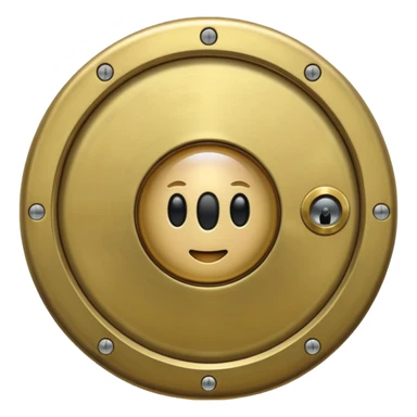 Peephole on the door  sticker