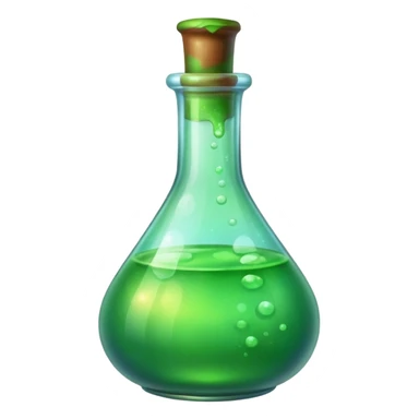 Minimalistic green Potion sticker