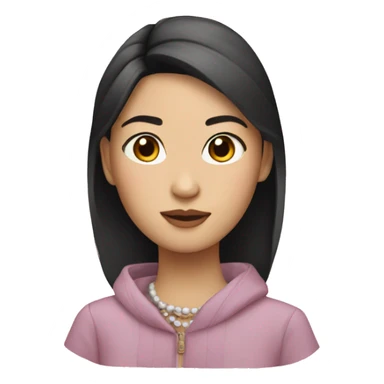 Asian girl Chanel sticker