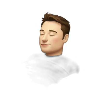 Elon Musk sleeping sticker