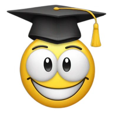 Happy Smiley graduated sticker