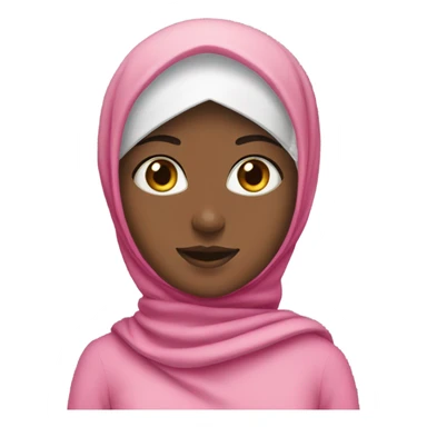 girl wearing hijab and pink clothes  sticker