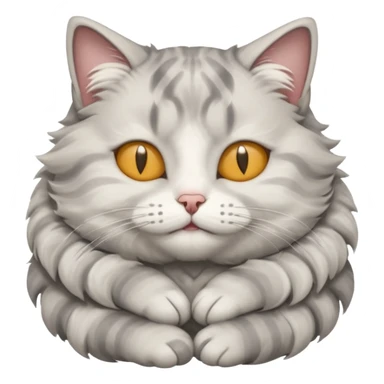 grey and white small cat with its eyes closed lying down with his paw curled under his head holding it up sticker