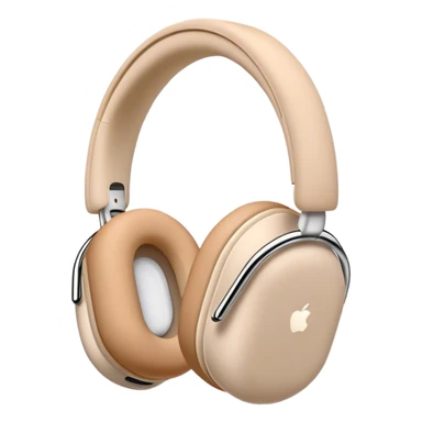 beige airpods max headphones sticker