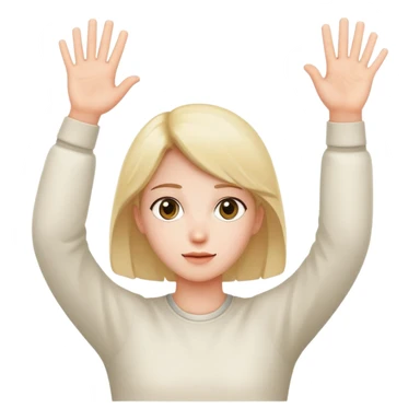 hands up innocent  sticker