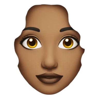 Beautiful woman wearing makeup  sticker