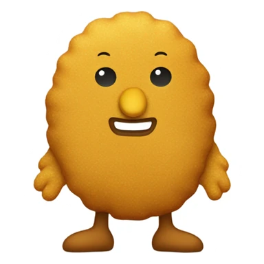 A child dressed in a chicken nugget costume sticker
