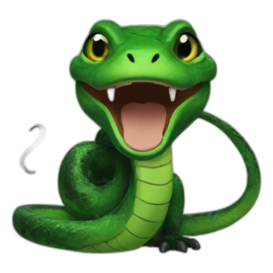 A truly can named rutly that is green and black with snakes and lizards on it sticker