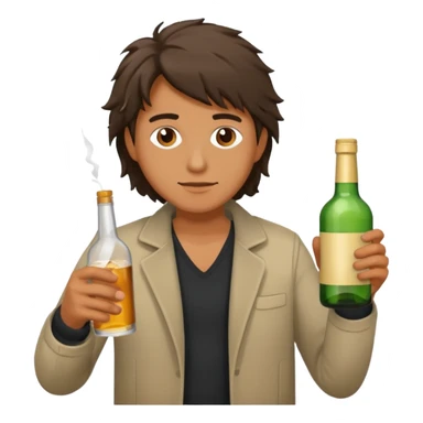 A person alcholic sticker