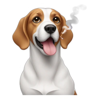 dog + vape sticker