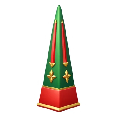 Christmas obelisk sticker