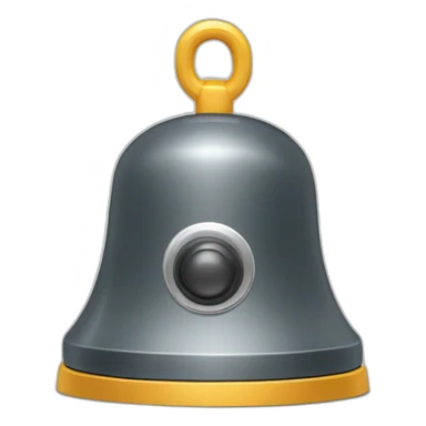 Alarm bell with lights sticker