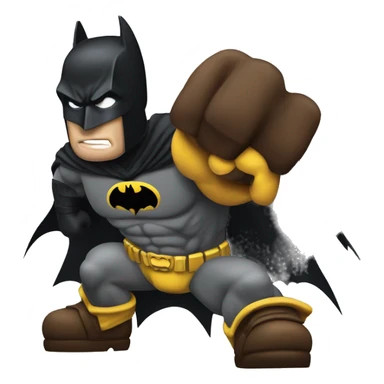 A batman emoji, not larger than 🥷 sticker