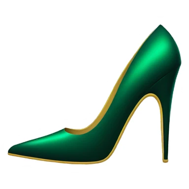 Dark green stiletto  sticker