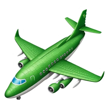 Avión con sabes a de cocodrilo  sticker