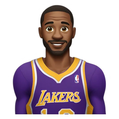 spiderman with lakers jersey sticker