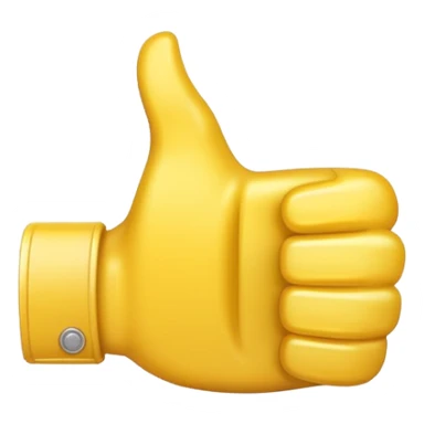 I want a thumbs up emoji with a smaller thumbs up emoji in the bottom right corner sticker