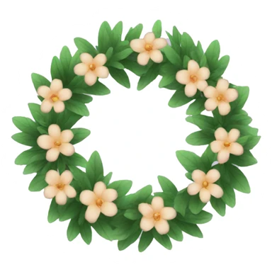 flower wreath sticker