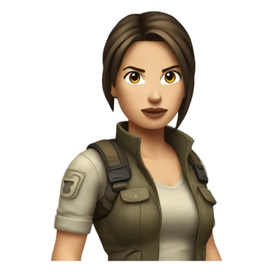 Laura croft  sticker