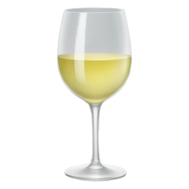 White wine glass sticker