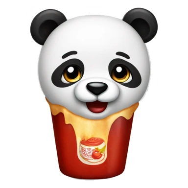 Ketchup Panda sticker