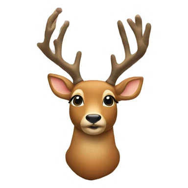 Christmas deer sticker