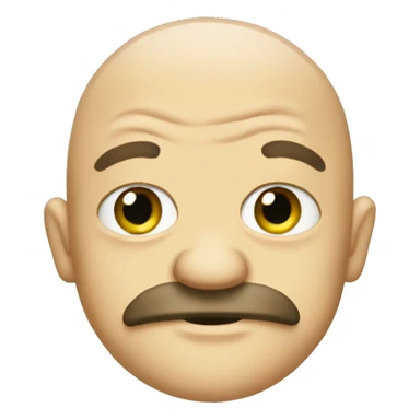 Pepe emote, 
bald with a beard sticker