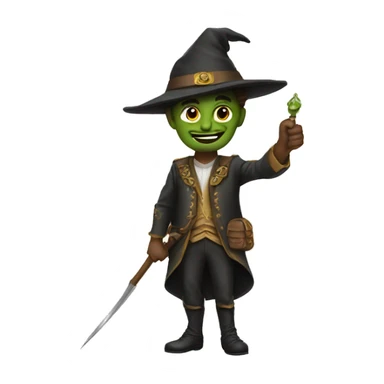 Un misil con un duende sticker