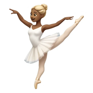 White woman Ballet dancer sticker