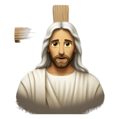 Jesus on cross sticker
