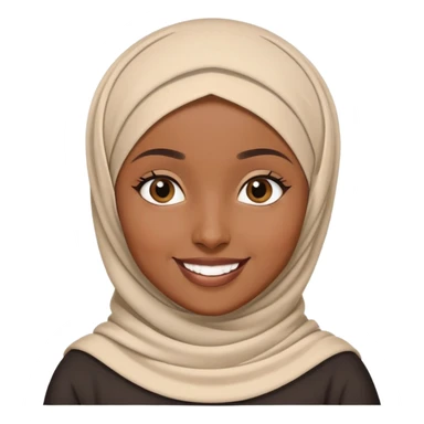 a hijabi black girl sticker