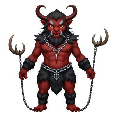Christmas Krampus full body sticker