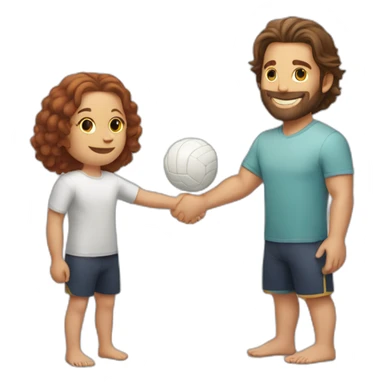 Bradley Cooper holding hands with Wilson the volleyball from castaway sticker