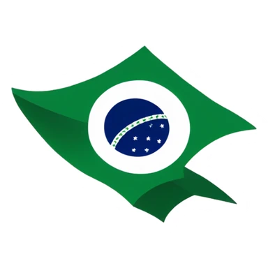 black and white Brazil fla sticker
